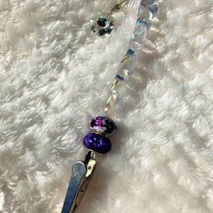 Icicle Bracelet Helper - Purple and White